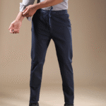 Regular Fit Linen Blend Pant Navy