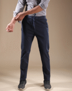 Regular Fit Linen Blend Pant Navy