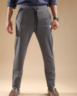 Regular Fit Dobby Track Pant Gray