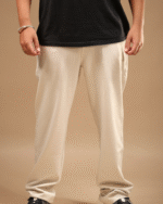 Loosefit Track Pant Hidden Zip Off- White