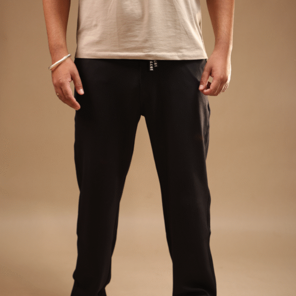 Loosefit Track Pant Hidden Zip Black