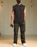 Relaxe Fit BellBottom Cargo Olive