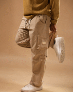 Relaxe Fit BellBottom Cargo Beige