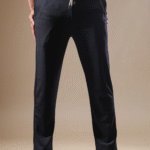 Regular Fit Stretchable Pant Black