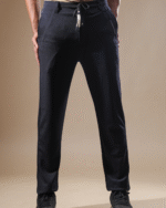 Regular Fit Stretchable Pant Black