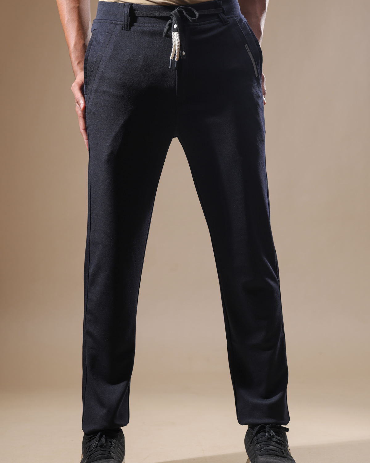 1 Regular Fit Stretchable Pant Black - Image 1