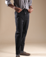 Regular Fit Linen Blend Pant Black - Image 2