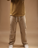 Relaxe Fit BellBottom Cargo Beige - Image 3