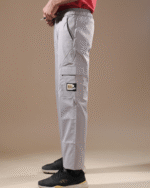 Regular Fit Cotton Cargo Light- Gray - Image 2