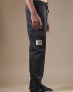 Regular Fit Cotton Cargo Black - Image 2