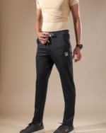 Regular Fit Dobby Track Pant Black - Image 3