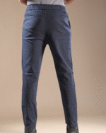 Regular Fit Linen Blend Pant Navy - Image 2