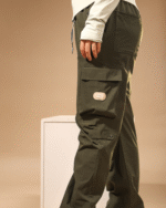 Relaxe Fit BellBottom Cargo Olive - Image 4