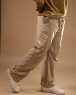 Relaxe Fit BellBottom Cargo Beige - Image 4