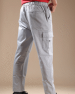 Regular Fit Linen Blend Cargo Gray - Image 2