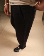 Loosefit Track Pant Hidden Zip Black - Image 4