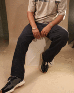 Loosefit Track Pant Hidden Zip Navy - Image 4