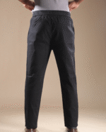 Regular Fit Linen Blend Pant Black - Image 4