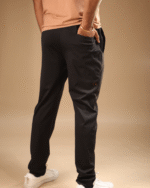 Big Size Tencel Track Pant Black - Image 2