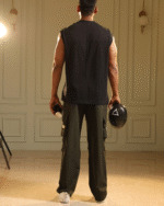 Relaxe Fit BellBottom Cargo Olive - Image 5