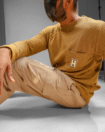 Relaxe Fit BellBottom Cargo Beige - Image 2