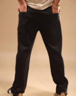 Loosefit Track Pant Hidden Zip Black - Image 2